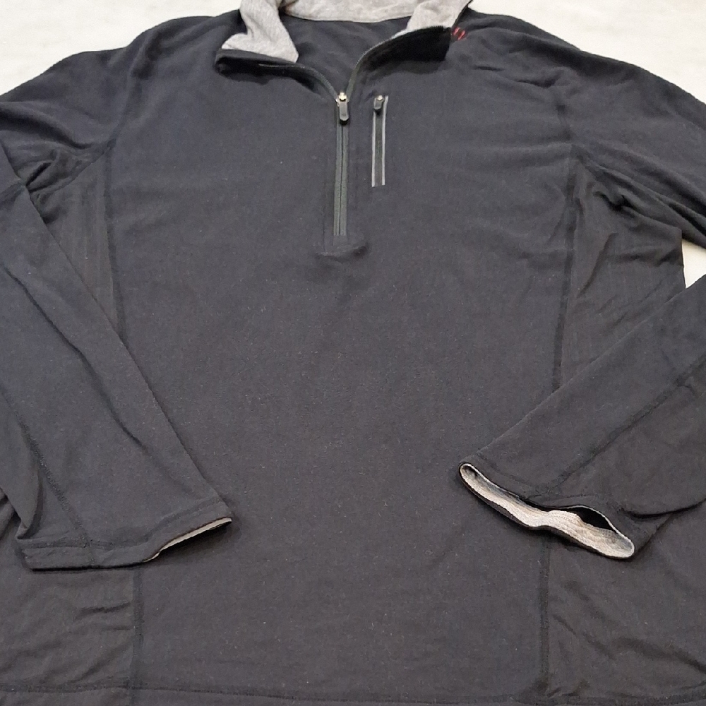 Lululemon Kung Fu Jacket Half Zip Men's Black Active Performance Size L Pullover